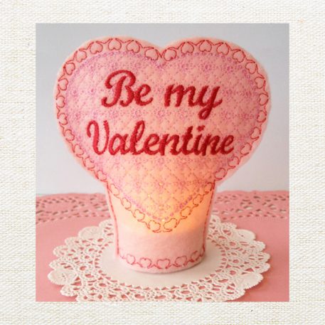 Valentine Heart Flamesless Tealight Cover