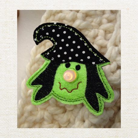 Witch Flameless Tealight Pin